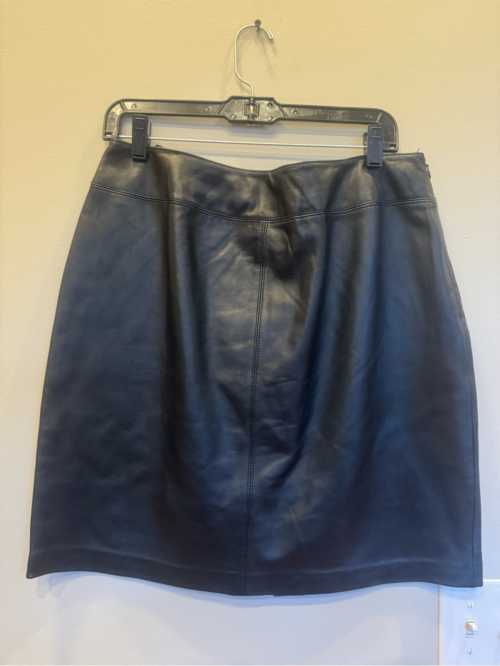 croft & barrow Black Leather Mini Skirt